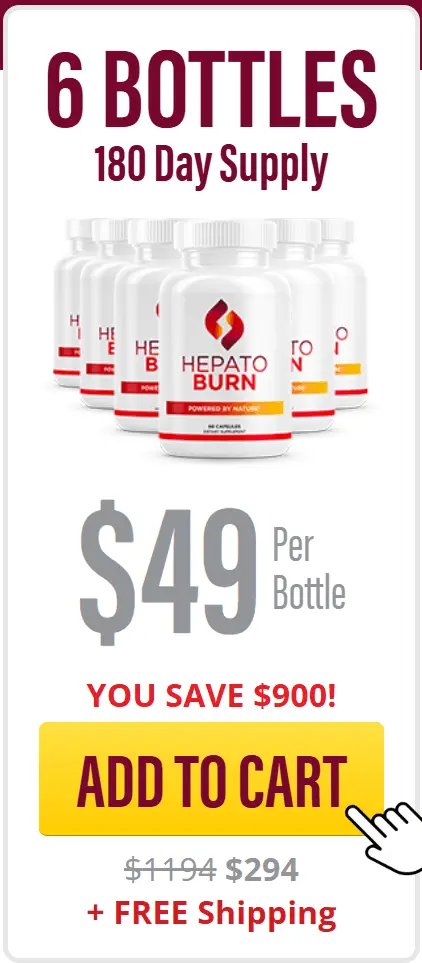 HepatoBurn 6 bottles 