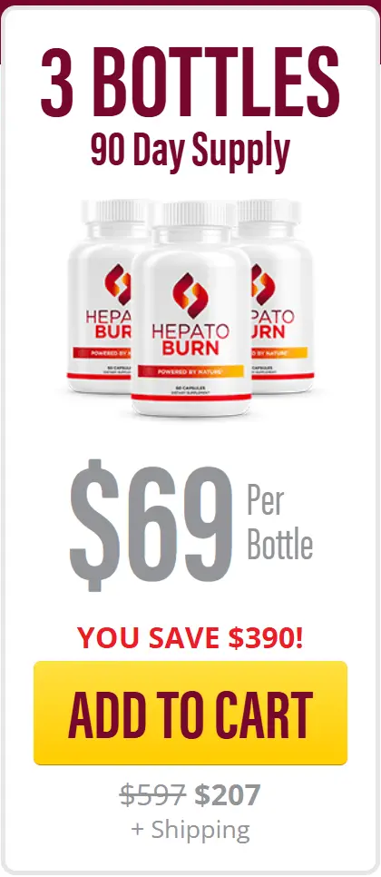 HepatoBurn 3 bottles